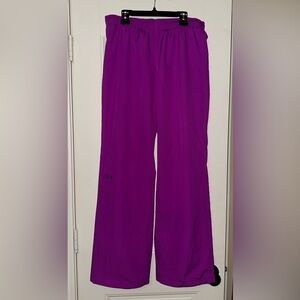 Under Armour (UA) Pink/Purple Track Pants Size MD/M Semi-Fitted